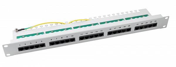 EFB PATCHPANEL ΤΗΛΕΦΩΝΙΚΟ 25 PORT CAT3 ISDN LIGHT GREY 37588.1