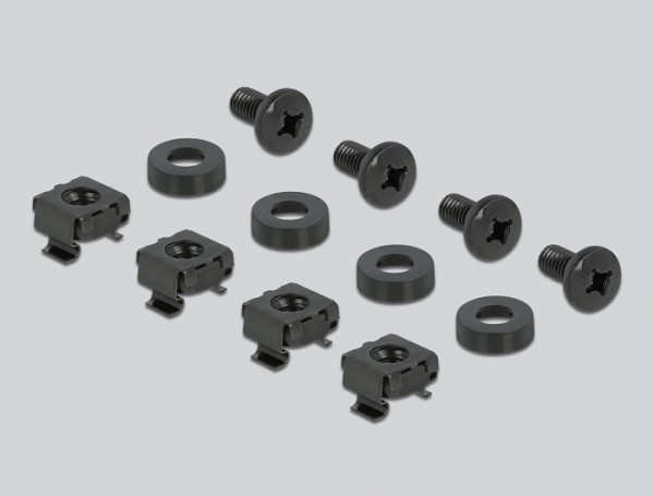 Delock 19 Οργανωτής Μεταλλικός 40x77 με άγκιστρα 1U black 66659