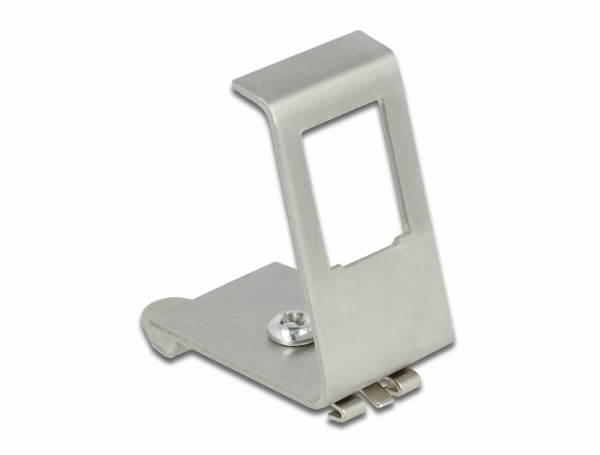 Delock Keystone Metal Mounting 1 Port for DIN rail 86259
