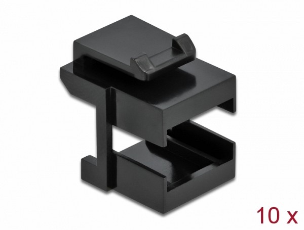 Delock Keystone cover black for fibre couplers (10 pieces) 86806