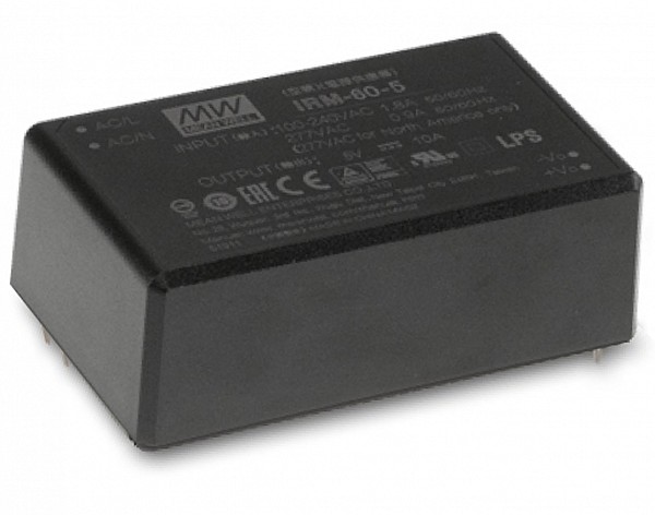 ΤΡΟΦΟΔΟΤΙΚΟ 60W/12V/5A PCB IRM60-12 MEAN WELL