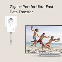 TP-Link AV1000 Gigabit Passthrough Powerline Adapter TL-PA7017P v4