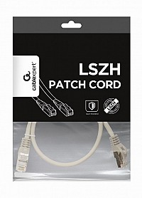 Cablexpert S/FTP Cat.6A LSZH patch cord gray 0.5m PP6A-LSZHCU-0.5M