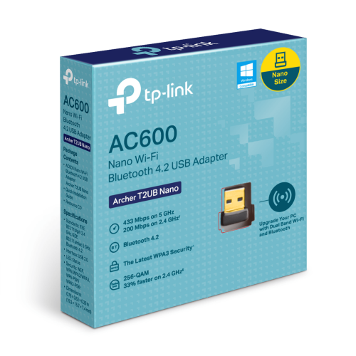Tp-Link ΑΣΥΡΜΑΤO USB DUAL BAND AC600 + Bluetooth 4.2 Archer T2UB Nano v1