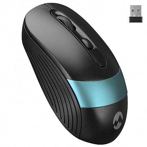 EVEREST MOUSE WIRELESS 2.4GHz OPTICAL 4D 800/1200/1600dpi Black/Blue SM-18