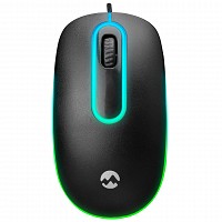 Everest MOUSE USB Optical 1200pi Black Led Illuminated Mouse SM-166