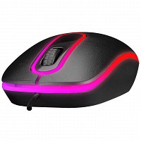 Everest MOUSE USB Optical 1200pi Black Led Illuminated Mouse SM-166