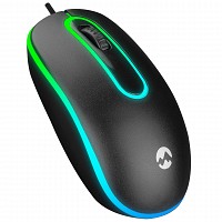 Everest MOUSE USB Optical 1200pi Black Led Illuminated Mouse SM-166