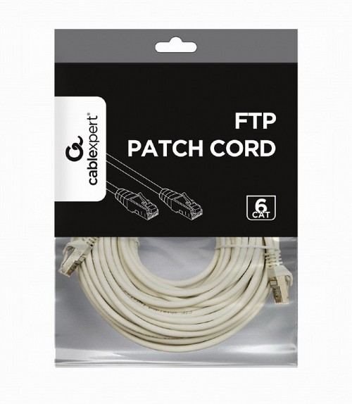 Cablexpert FTP Cat6 Patch cord gray 5m PP6-5M