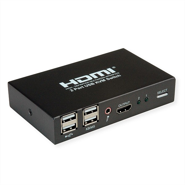 Roline KVM 2PORT HDMI/USB ΜΕ ΗΧΟ 4K 14.01.3426