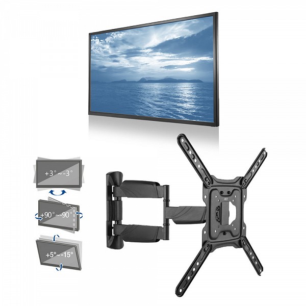 ACT Full Motion TV Wall Mount 23-55 MAXVESA:400 35kg AC8354