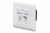 Digitus Πρίζα Επιτοίχια/Χωνευτή Stp 2*Rj45 CAT5e Καπάκι DN-9002-N