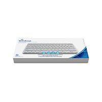 MediaRange Compact-sized Bluetooth 5.0 keyboard with 78 ultraflat keys Silver (MROS132-GR)