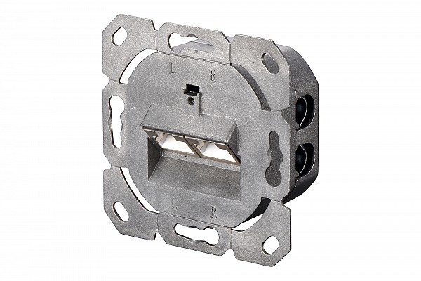 Digitus Πρίζα Επιτοίχια/Χωνευτή Stp 2*Rj45 CAT5e Καπάκι DN-9002-N