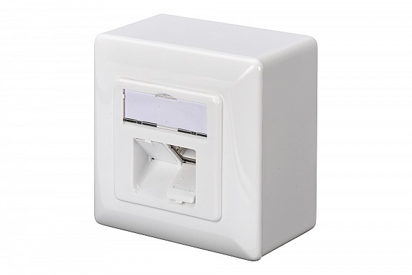 Digitus Πρίζα Επιτοίχια/Χωνευτή Stp 2*Rj45 CAT5e Καπάκι DN-9002-N