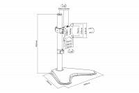 DIGITUS ΒΑΣΗ ΓΡΑΦΕΙΟΥ ΟΘΟΝΗΣ 8kg 17-32 DA-90437