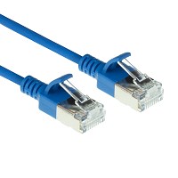 ACT U/FTP Cat6a Μπλέ Slim LSZH with RJ45 connectors 1m DC7601