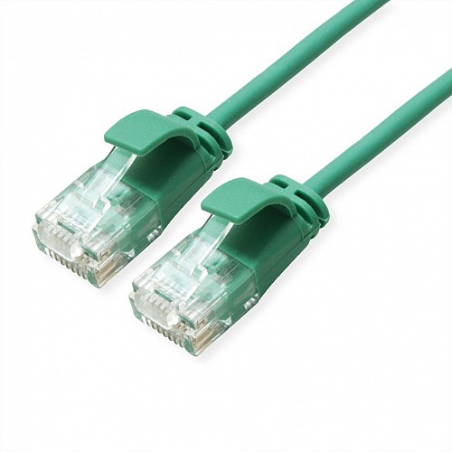 Roline UTP 1m Cat6a Πράσινο Slim LSZH 21.15.3933