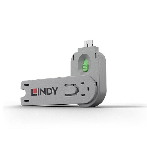 Lindy USB Type A Port Blocker Key, Green 40621
