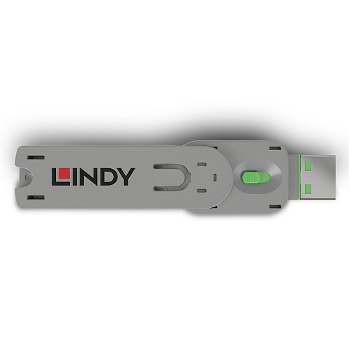Lindy USB Type A Port Blocker Key, Green 40621