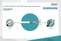 Digitus SFTP 305m Cat7 Μονόκλωνη LSOH (600MHz) DK-1743-VH-305-MF-W
