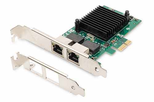 Digitus PCI EXPRESS ΔΙΚΤΥΟΥ 2 x Gigabit 1000Mbps LAN & LP DN-10132