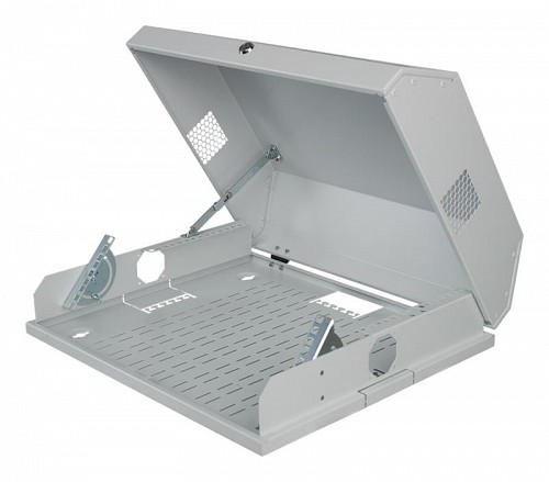 Mirsan Επίτοιχη καμπίνα SLIMLINE (3U Vertical + 2U Horizontal) LIGHT GREY SLM.02