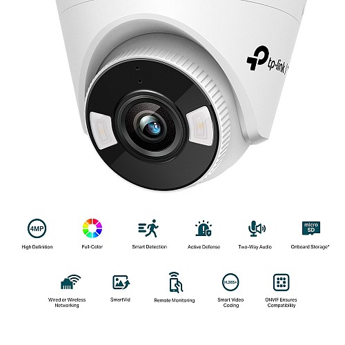Tp-Link VIGI 4MP Full-Color Turret Network Camera VIGI C440(4mm)