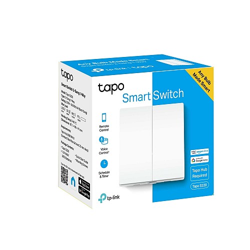 Tp-Link Smart Light Switch 2-Gang 1-Way Tapo S220