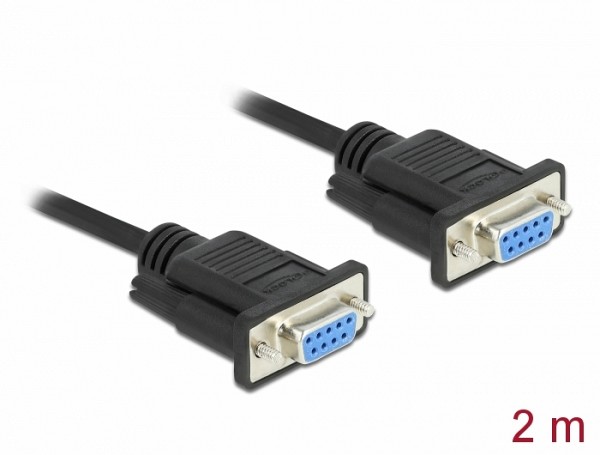 Delock RS-232 LINK cable 2m 9F/9F (NULL MODEM) 86605