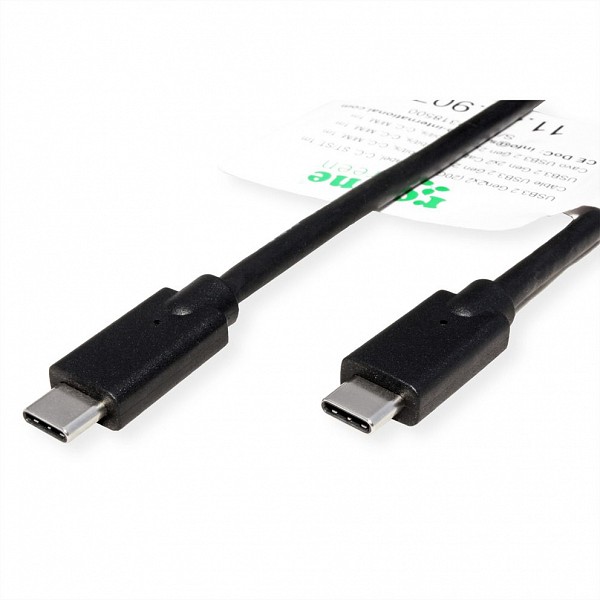 Roline USB CABLE Type-C male to USB Type-C male 1.5m (3.2 Gen 2x2PD 20V5A/sup. video) 11.44.9072