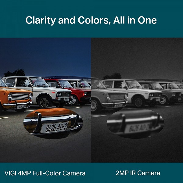 Tp-Link VIGI 4MP Outdoor Full-Color Pan Tilt Network Camera VIGI C540(4mm)