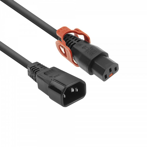 ACT ΚΑΛΩΔΙΟ ΕΠΕΚΤΑΣΗΣ ΤΡΟΦΟΔΟΣΙΑΣ C13 Lock - C14 3m AK5158
