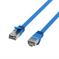 EFB RJ45 Flat patch cable U/FTP Cat.6A 2m PVC blue K5545BL.2
