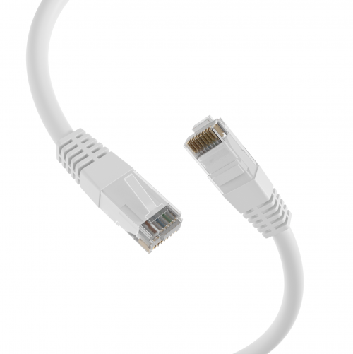 ΕFΒ RJ45 Patch cable U/UTP Cat.6 PVC CCA white 0.25m K8100WS.0.25