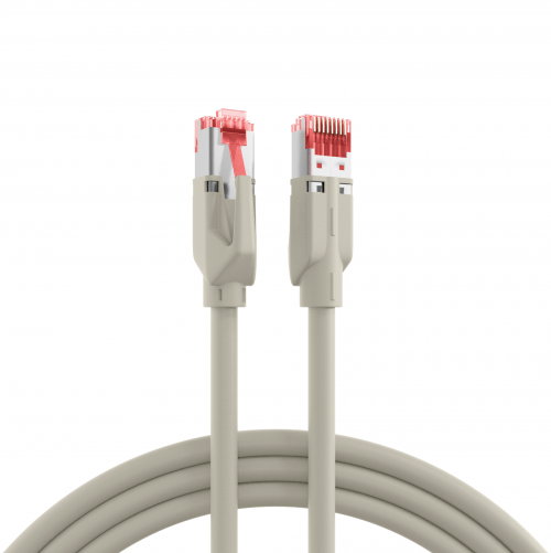 EFB RJ45 Patch cable S/FTP Cat.6A TM21 Dätwyler 7702 20m grey 10G 500MHz K8708GR.20