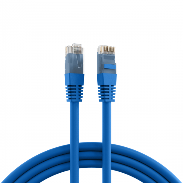 ΕFΒ RJ45 Patch cable U/UTP Cat.6 PVC CCA blue 30m K8100BL.30
