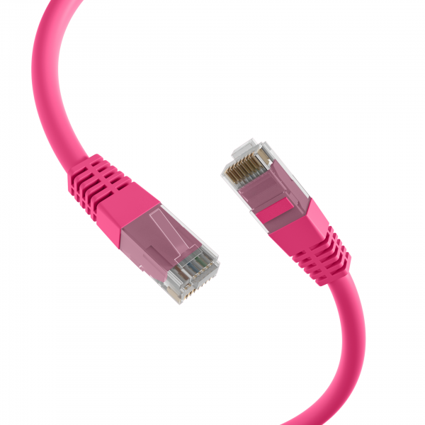 EFB RJ45 Patch cable U/UTP Cat.6 PVC CCA magenta 3m K8100MA.3