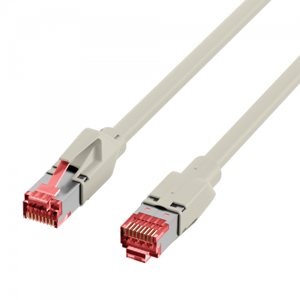 EFB RJ45 Patch cable S/FTP Cat.6A TM21 Dätwyler 7702 20m grey 10G 500MHz K8708GR.20