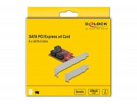 Delock 6 port SATA PCI Express x4 Card - Low Profile Form Factor 89042