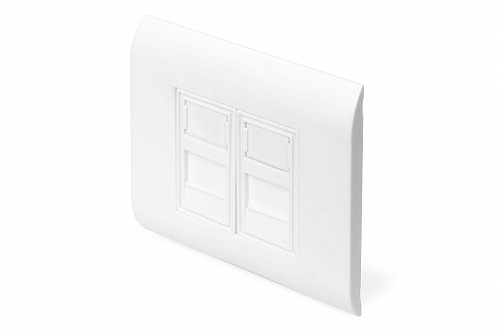 Digitus Πρόσοψη Πρίζας 2χ Χωρίς Keystone 80*80 DN-93802