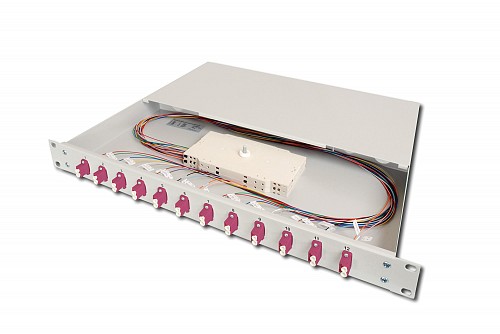 Digitus Splice Box Μεταλλικό 19' 12xLC (duplex) OM4 complete DN-96331-4