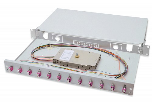 Digitus Splice Box Μεταλλικό 19' 12xLC (duplex) OM4 complete DN-96331-4