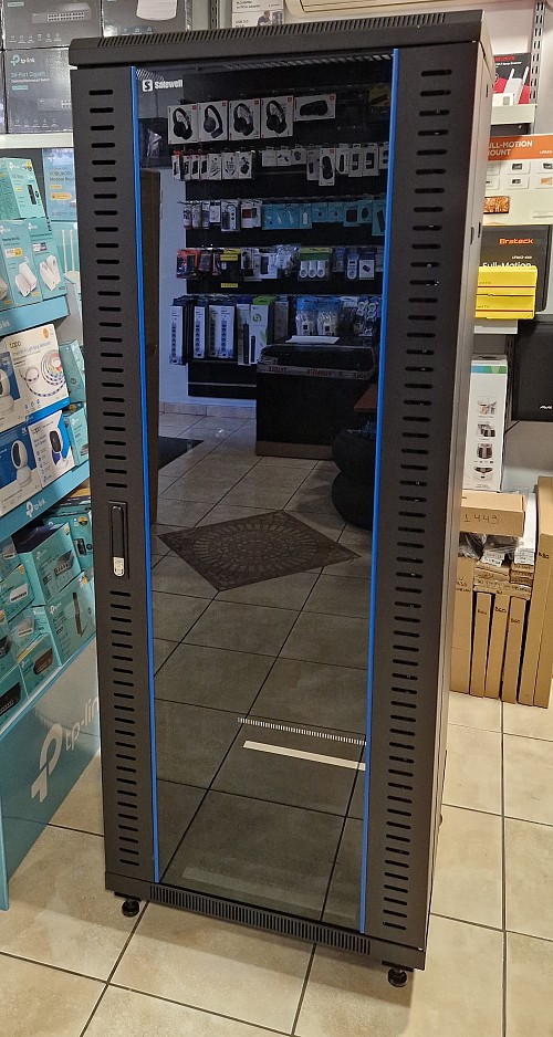 Safewell® Επιδαπέδια Καμπίνα RACK 32U Π60/Β60 Μαύρη 800kg SNB6632