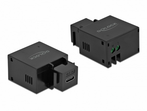 Delock Keystone Module USB Type-C™ Charging Port 2.1 A black 87793