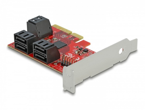 Delock 6 port SATA PCI Express x4 Card - Low Profile Form Factor 89042