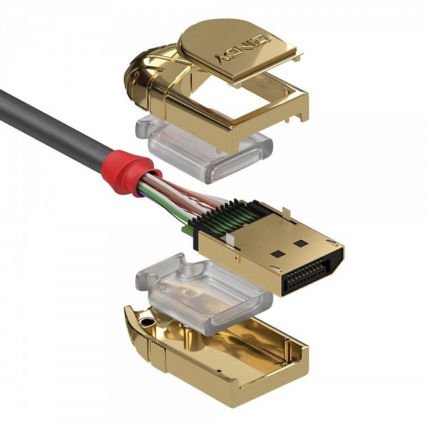 Lindy ΚΑΛΩΔΙΟ DISPLAY PORT v1.2 4K 20m Gold Line 36298