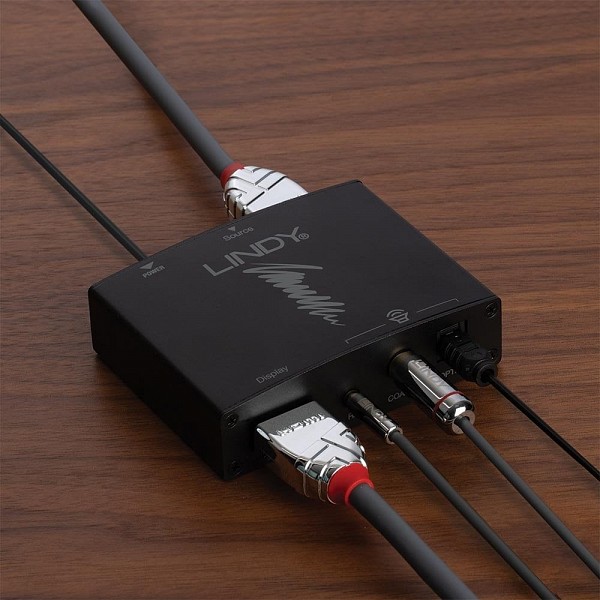 Lindy HDMI AUDIO EXTRACTOR 4K with bypass 38167