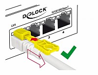 Delock Cable RJ45 Secure Cat.6A 3m 85333