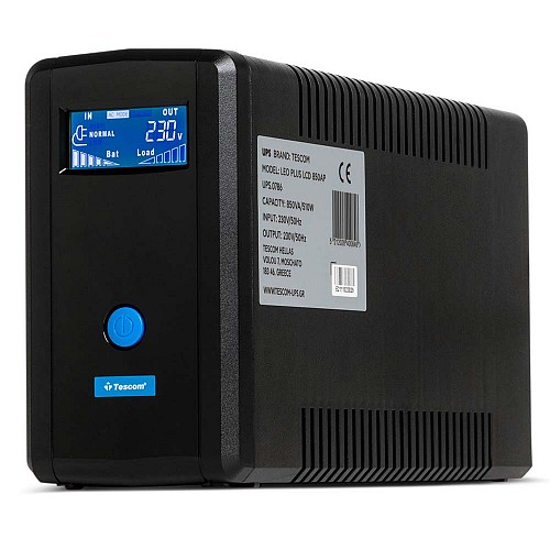 Tescom Leo Plus LCD 2000AP UPS with USB Port (UPS.0790) (TSLCD2K)
